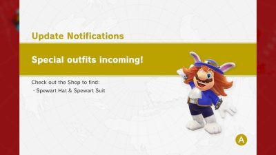 Super Mario Odyssey recibe dos nuevos cosméticos: Traje y Sombrero de Spewart