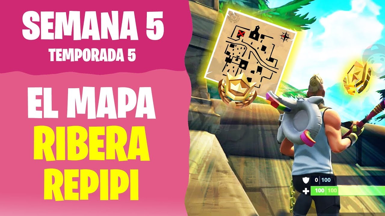 [Vídeo] Cómo completar el desafío de seguir el mapa del tesoro de Ribera Repipi en Fortnite