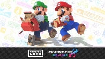 La actualización de compatibilidad entre el kit de vehículos de Nintendo Labo y Mario Kart 8 Deluxe llegará la próxima semana