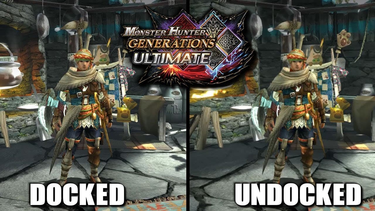 Comparativa en vídeo de Monster Hunter Generations Ultimate: Modo televisión vs. modo portátil