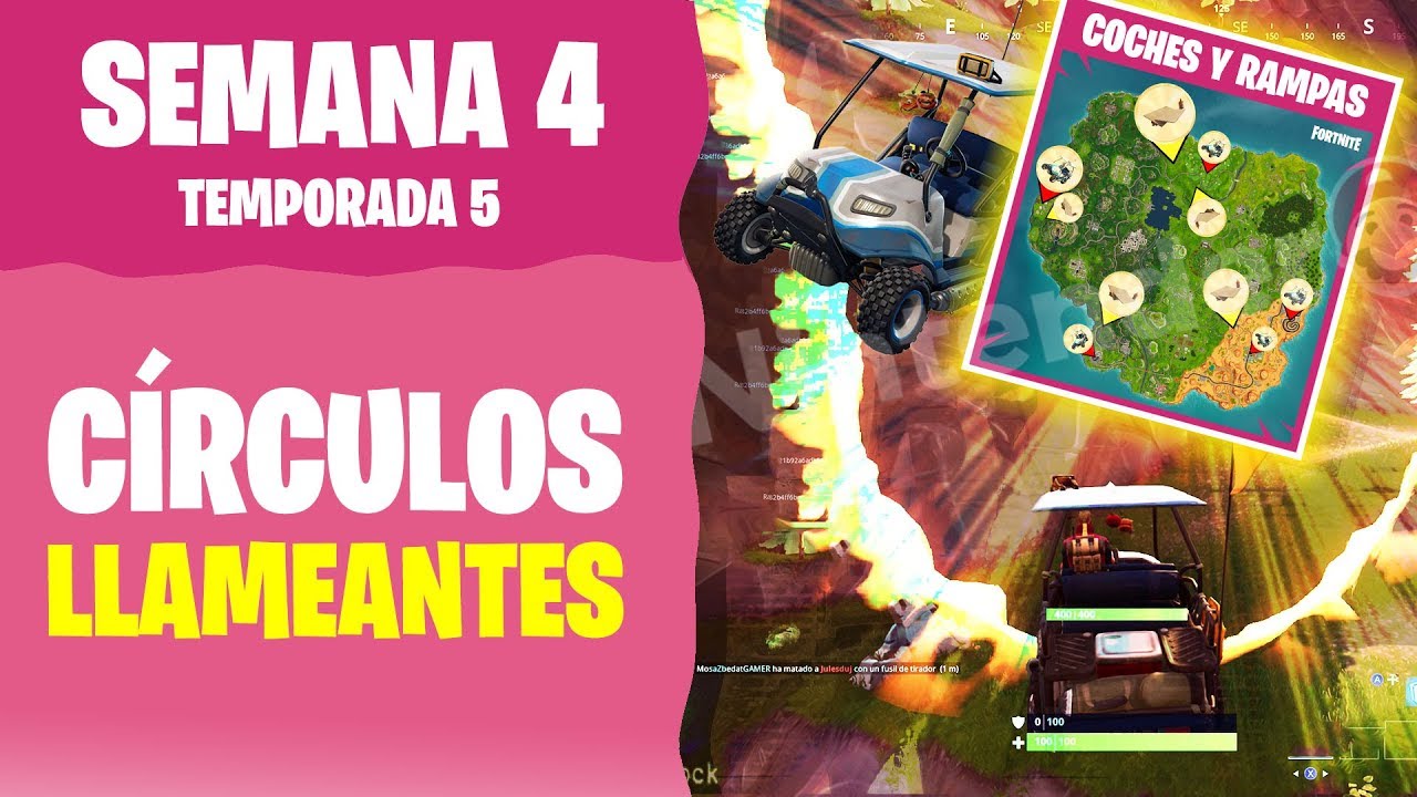 [Vídeo] Conoce los desafíos de círculos de fuego y la ubicación del nuevo emblema en Fortnite