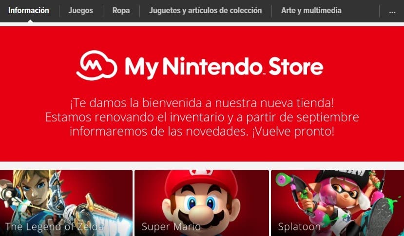 Las Nintendo Online Stores europeas son renombradas como My Nintendo Stores