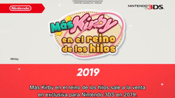 Más Kirby en el reino de los hilos llegará a Nintendo 3DS en 2019