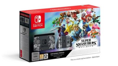 Imaginan cómo luciría el rumoreado pack de Nintendo Switch con Super Smash Bros. Ultimate