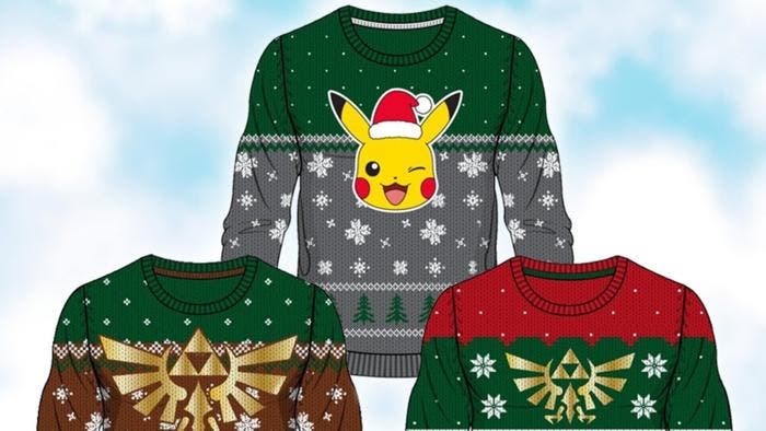 Merchoid lanza una nueva línea de jerséis para Navidad inspirados en Zelda y Pokémon
