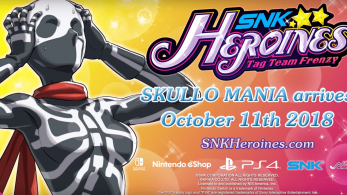[Act.] Skullo Mania se unirá a SNK Heroines: Tag Team Frenzy en un nuevo DLC de pago