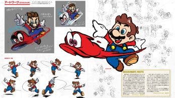 Nintendo nos muestra nuevos bocetos de Mario lanzando a Cappy en Super Mario Odyssey