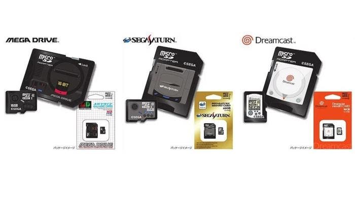 Las tarjetas de memoria con estilo a Mega Drive, SEGA Saturn y Dreamcast se lanzarán el 29 de octubre a través de Amazon Japón