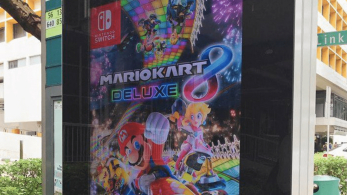 Mario Kart 8 Deluxe y Nintendo Switch aparecen anunciados en las marquesinas de Singapur