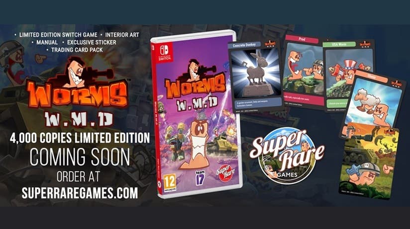 Worms W.M.D se lanzará finalmente en formato físico para Switch el 27 de septiembre