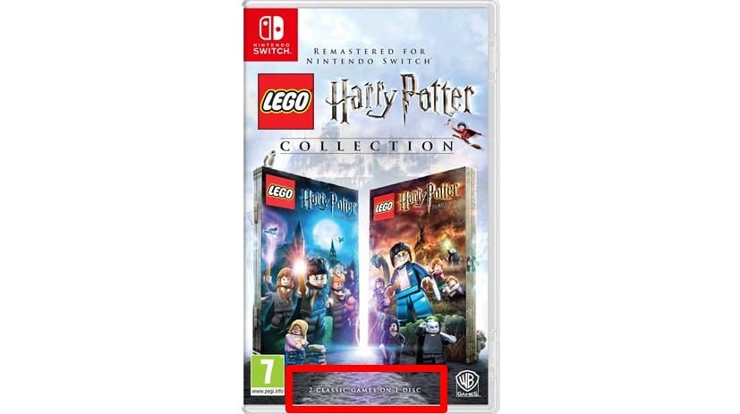 El boxart de LEGO Harry Potter Collection para Switch cuenta con un pequeño error