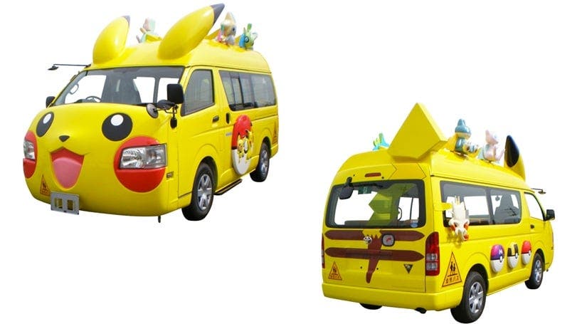 Ya se puede comprar en Japón este autocar escolar de Pikachu