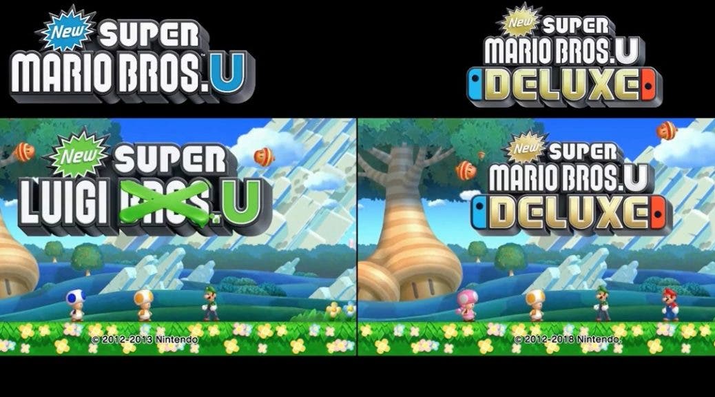 Comparativa en vídeo: New Super Mario Bros. U vs. New Super Mario Bros. U Deluxe