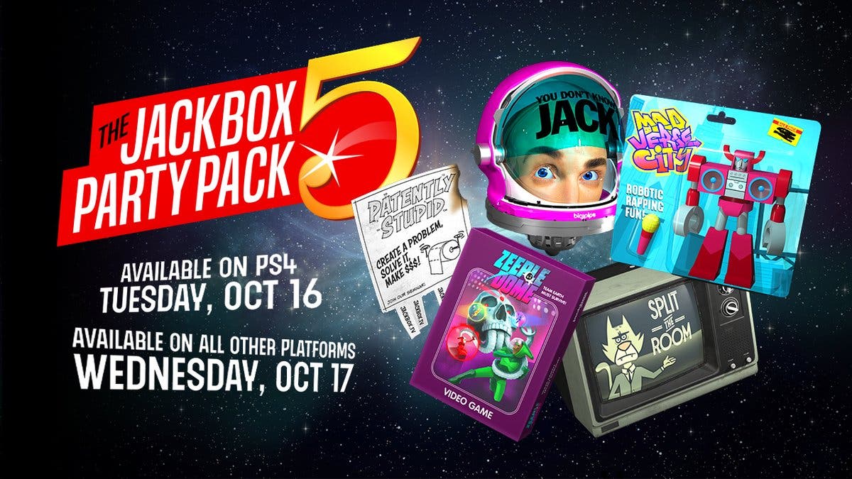 The Jackbox Party Pack 5 llega a Nintendo Switch el 17 de octubre