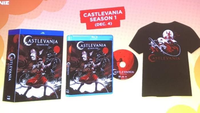 La primera temporada de la serie animada de Netflix de Castlevania será lanzada en Blu-ray