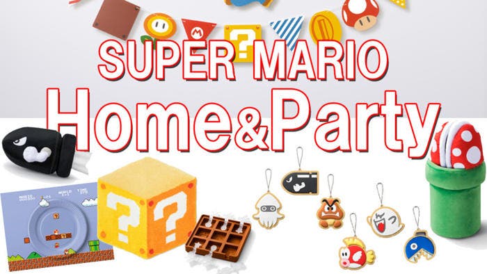 Anunciada la colección de productos Super Mario Home & Party para Japón