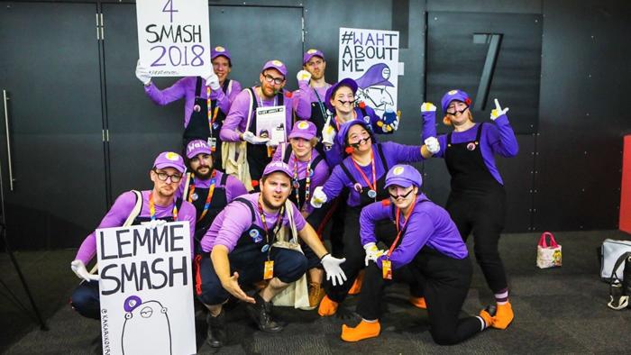 Fans de Waluigi se manifiestan en el PAX Aus 2018 para que sea jugable en Super Smash Bros. Ultimate