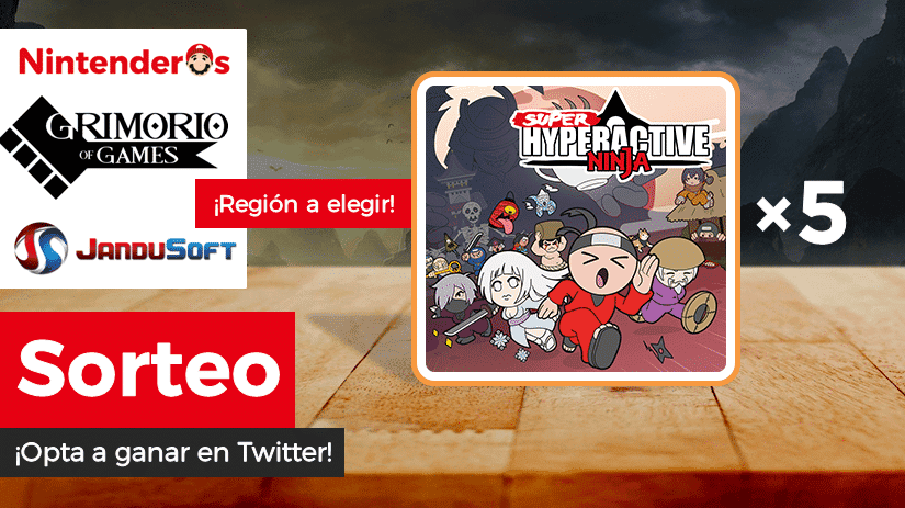 [Act.] ¡Sorteamos 5 copias de Super Hyperactive Ninja junto a Grimorio of Games y JanduSoft!