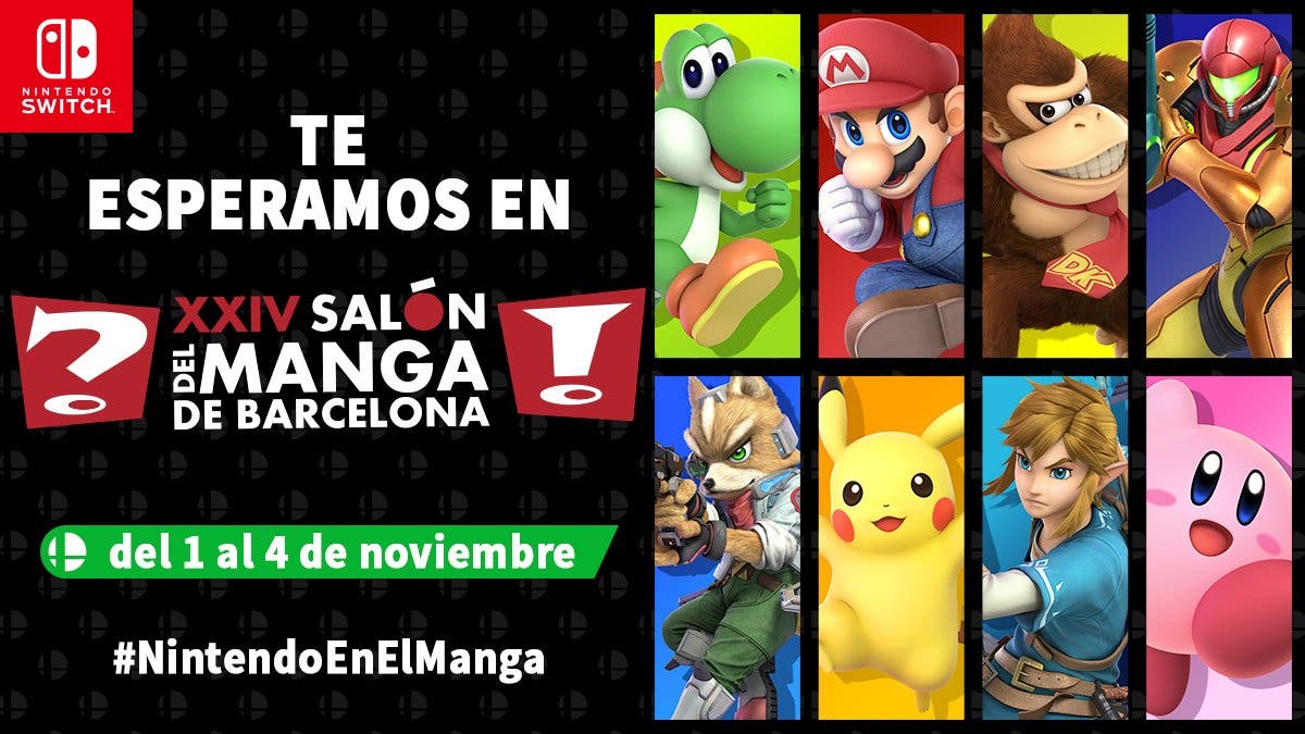 [Act.] Nintendo detalla sus planes para el XXIV Salón del Manga de Barcelona