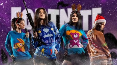 Échale un vistazo a estos jerséis de Fortnite oficiales con temática navideña