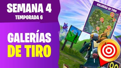 [Vídeo] Fortnite desafíos semana 4: Consigue una puntación de 3 o más en galerías de tiro distintas