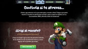 Ya puedes visitar el sitio web americano oficial de Luigi’s Mansion para 3DS