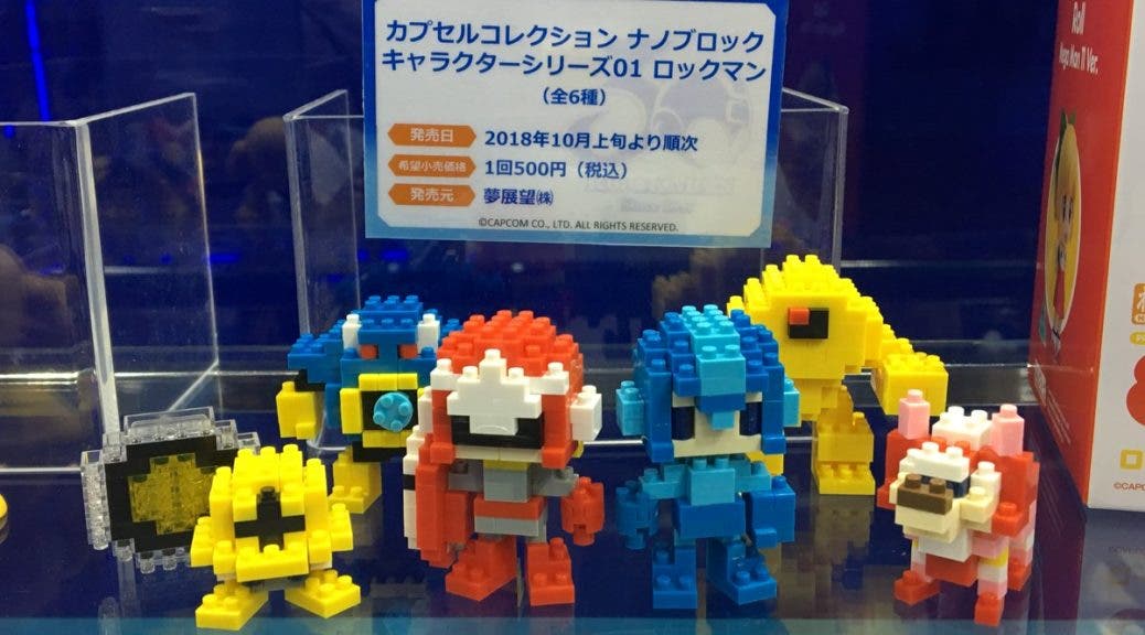 La primera serie de las figuritas Capsule Collection Nanoblock X Mega Man llegarán este mes a Japón