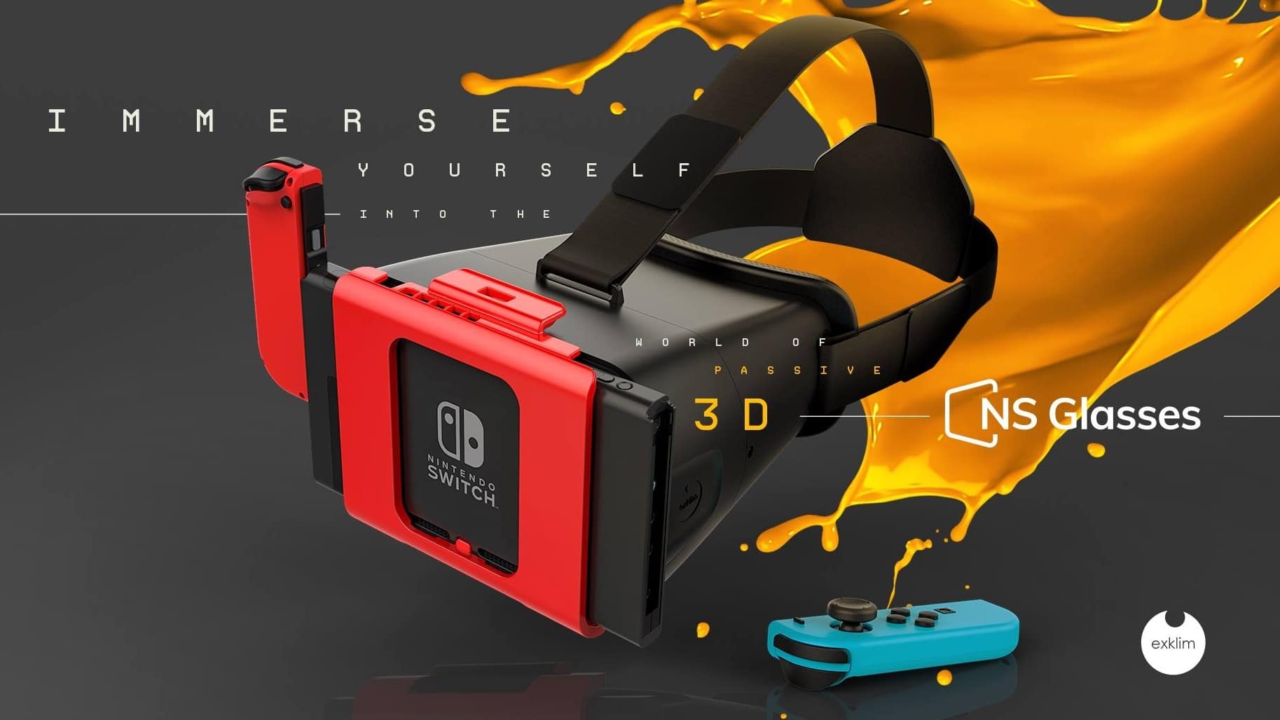 Así son las ‘NS Glasses’, unas gafas que prometen una experiencia cercana a la Realidad Virtual en Nintendo Switch