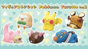 La segunda serie de la colección de figuras Pokémon Yurutto llegará el 10 de noviembre a Japón