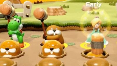 [Act.] Esta es la reacción de Topo Monty al jugar al ‘Aplasta Topos’ en Super Mario Party, nuevos vídeos