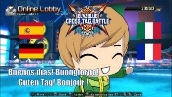 El parche con el idioma español para Blazblue Cross Tag Battle de Switch llegará a Europa la próxima semana