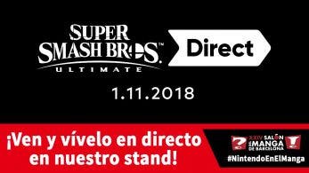 Nintendo permitirá seguir en directo el Super Smash Bros. Ultimate Direct en el XXIV Salón del Manga de Barcelona