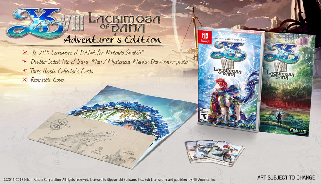 NIS America pone a la venta la Ys VIII: Lacrimosa of Dana Adventurer’s Edition para Nintendo Switch