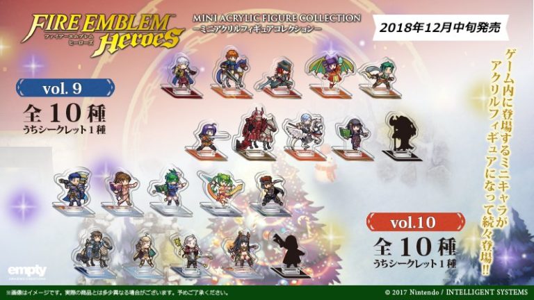 Nuevas figuras acrílicas de Fire Emblem Heroes confirman su llegada a Japón