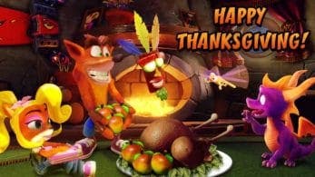 La cuenta de Twitter de Crash Bandicoot publica este divertido vídeo de Crash y Spyro con motivo del Día de Acción de Gracias