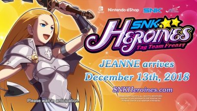 [Act.] Jeanne llega a SNK Heroines: Tag Team Frenzy el 13 de diciembre