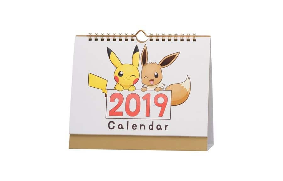 Pokémon Center lanza una nueva línea de calendarios de sobremesa inspirados en Pikachu y Eevee