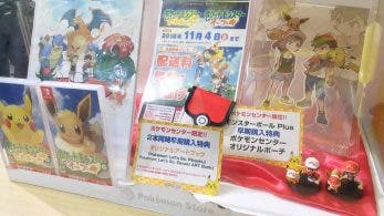 Nuevas imágenes de los regalos que ofrecen los Pokémon Center por la precompra de Pokémon: Let’s Go, Pikachu! / Eevee!