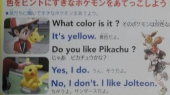En Japón están usando Pokémon: Let’s Go para enseñar inglés a los niños