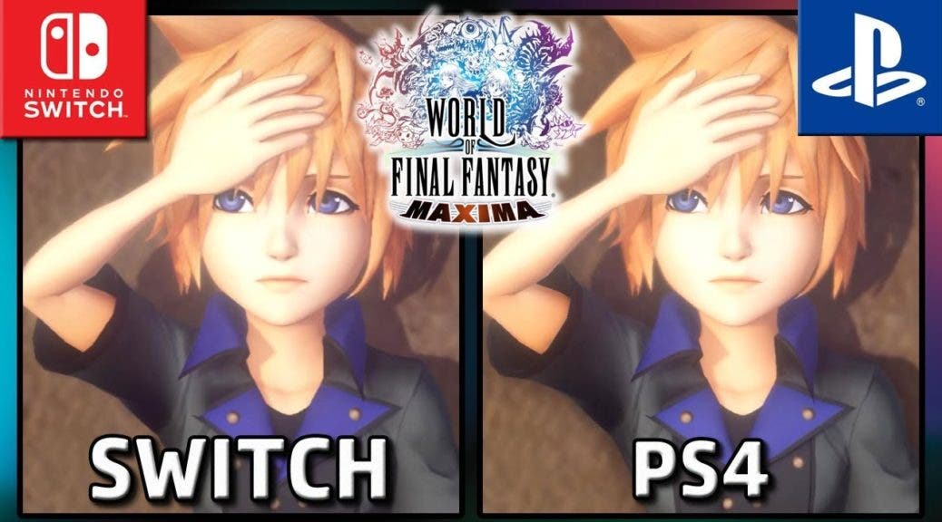 Vídeo: comparación gráfica entre World of Final Fantasy Maxima para Switch y PS4