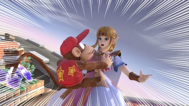 Sacar el lado pervertido a Diddy Kong es la nueva tendencia de Super Smash Bros. Ultimate en Japón