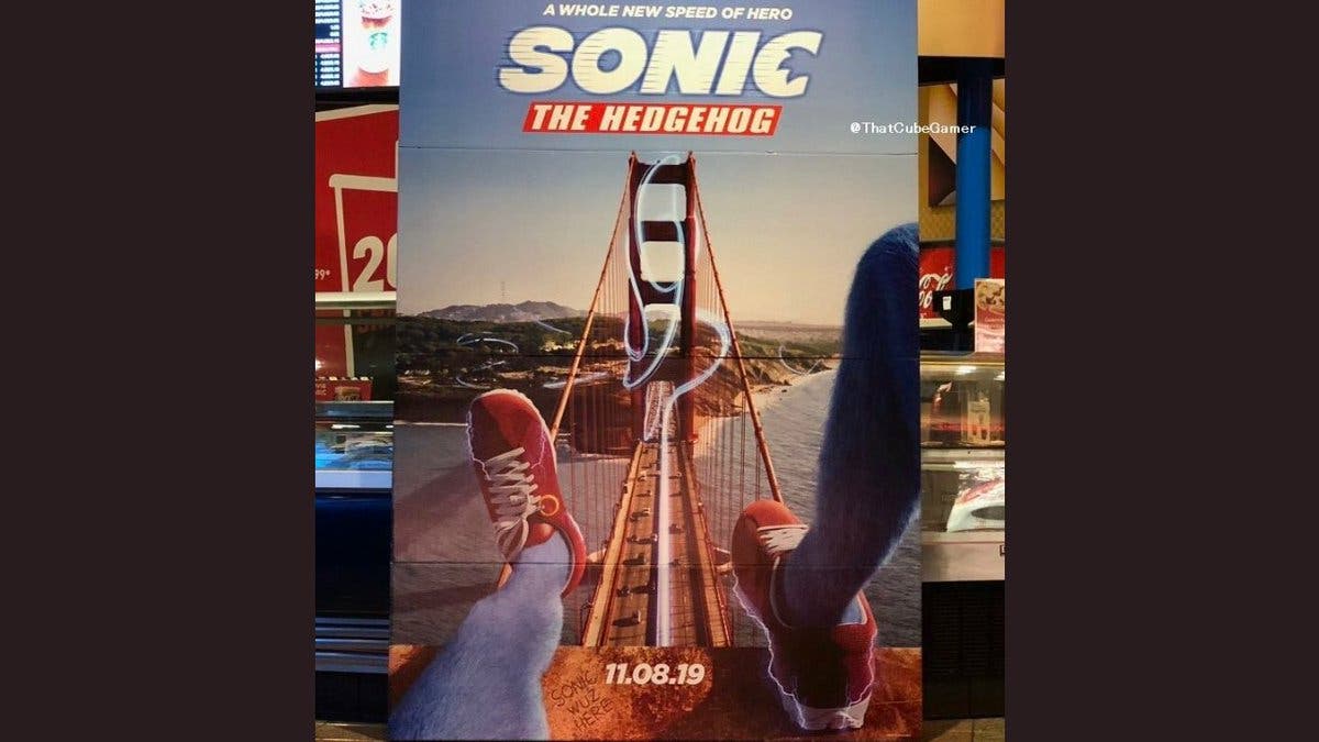 Unas piernas peludas protagonizan el nuevo póster de la próxima película de Sonic
