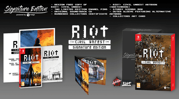 Merge Games lanzará esta Signature Edition de RIOT: Civil Unrest para Nintendo Switch