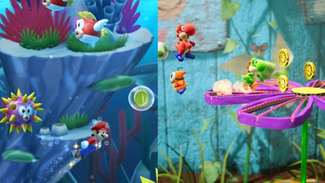 Echa un vistazo a estas nuevas capturas de Yoshi’s Crafted World y New Super Mario Bros. U Deluxe