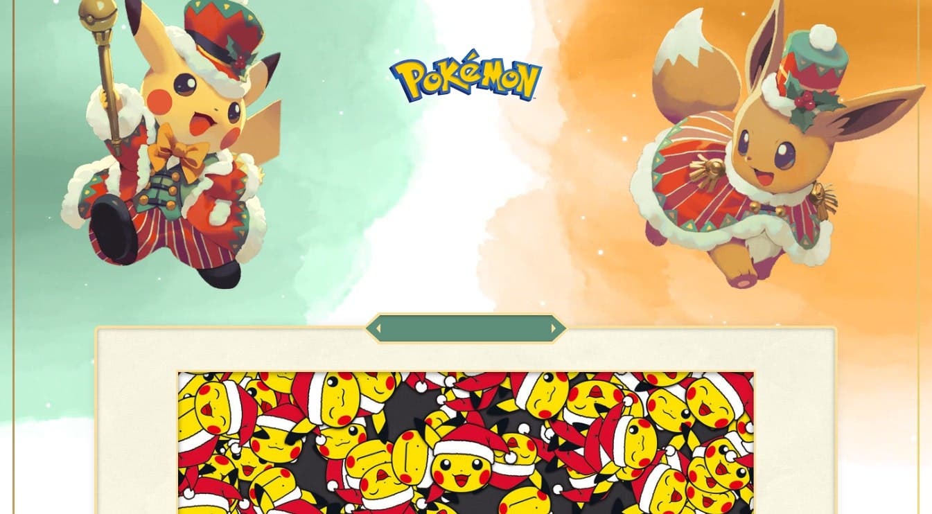 La página web de Pokémon añade varias actividades relacionadas con la Navidad