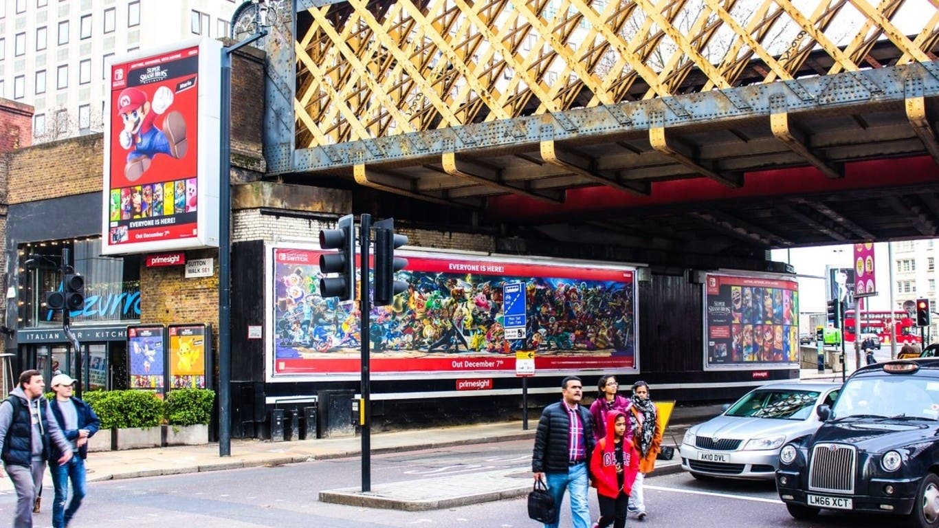 Super Smash Bros. Ultimate ha invadido la Waterloo Station de Londres