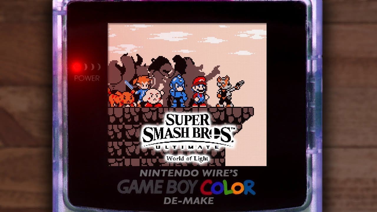 No te pierdas esta recreación al estilo Game Boy Color de la intro de El mundo de estrellas perdidas de Super Smash Bros. Ultimate