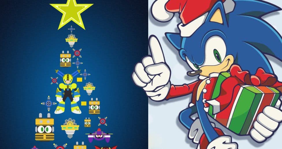 La voz de Sonic y el blog oficial de Mega Man también nos desean felices fiestas