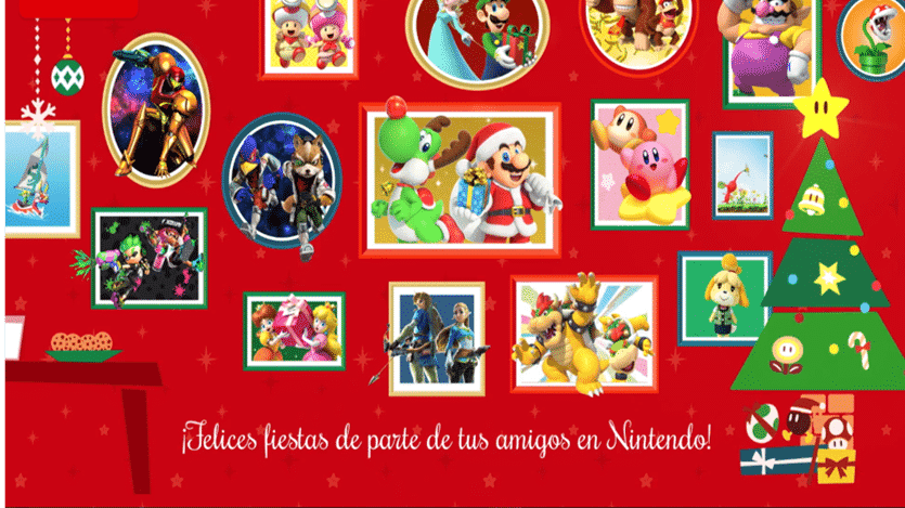 Nintendo nos felicita las fiestas con este mensaje animado