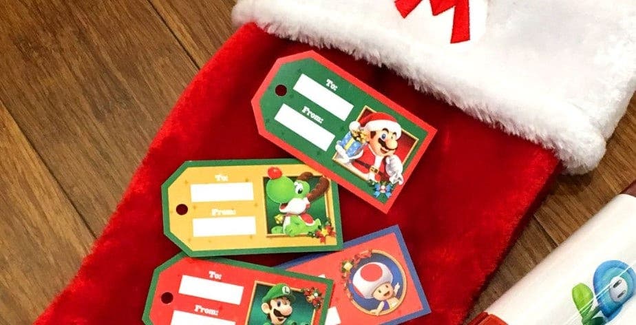 Nintendo América nos regala estas etiquetas temáticas de Mario para estas navidades